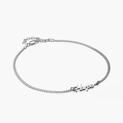 Allora Name Ankle Bracelet - Silver