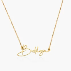 Belle Custom Name Necklace - Gold Plating