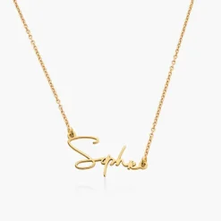 Belle Custom Name Necklace - Gold Vermeil