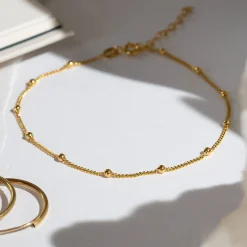 Bobble Chain Anklet/Bracelet - Gold Vermeil