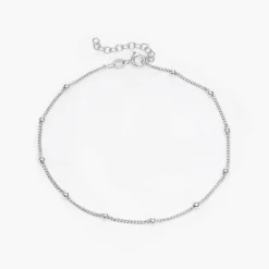 Bobble Chain Anklet/Bracelet - Silver
