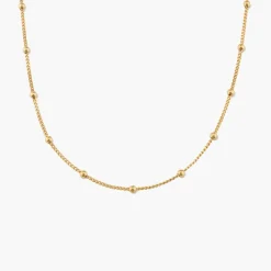 Bobble Chain Necklace- Gold Vermeil
