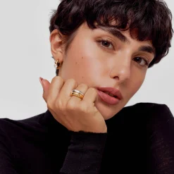 Celestial Curve Ring- Gold Vermeil