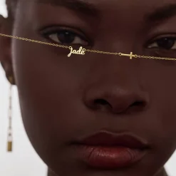 Charm Me Name Necklace - 14k Solid Gold