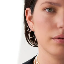 Cher Large Hoop Earrings - Silver