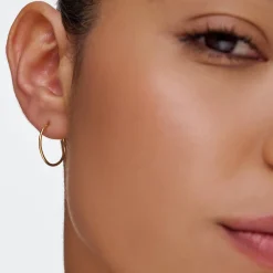 Cher Small Hoop Earring - 14K Solid Gold