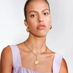 Chunky Dome Hoops - Gold Vermeil