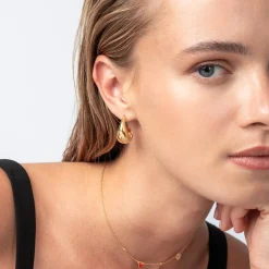 Classic Dome Huggie - Gold Vermeil