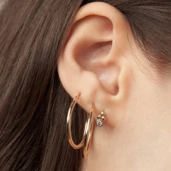Classic Hoop Earrings - 14k Solid Gold