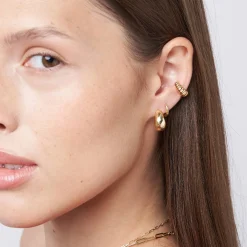 Croissant Ear Cuff - Gold Vermeil