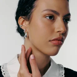 Croissant Ear Cuff - Silver