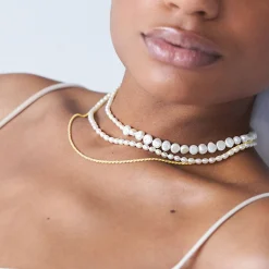 Diana Pearl Necklace - Gold Plated