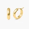 Dynamite Hoop Earrings - Gold Plated