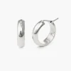 Dynamite Hoop Earrings - Silver