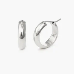 Dynamite Hoop Earrings - Silver