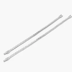 Engraved Dot Bracelet - Silver