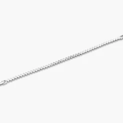 Engraved Dotted Heart Bracelet with Diamonds - Silver