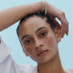 Engraved Moissanite Tennis Bracelet - Gold Vermeil