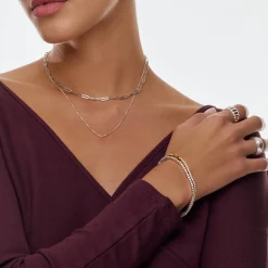 Engraved Moissanite Tennis Bracelet - Gold Vermeil