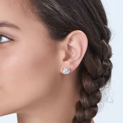 Forget Me Knot Earrings - Silver