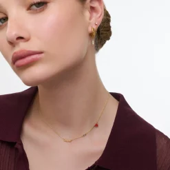 Heartbeat Name Necklace with Diamond- 14K Solid Gold