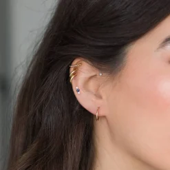 Huggie Hoop Earrings - 10K Solid Gold