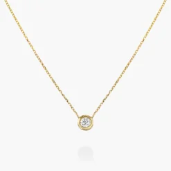 Juno Diamond Necklace - Gold Vermeil