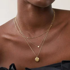 Juno Diamond Necklace - Gold Vermeil