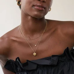 Juno Diamond Necklace - Gold Vermeil