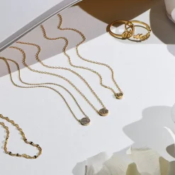 Juno Diamond Necklace - Gold Vermeil