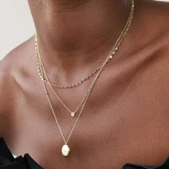 Juno Diamond Necklace - 14K Solid Gold