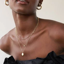 Juno Diamond Necklace - 14K Solid Gold