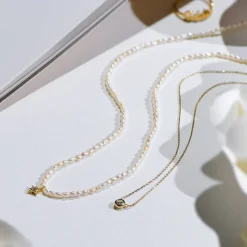 Juno Diamond Necklace - 14K Solid Gold