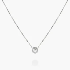 Juno Diamond Necklace - Silver