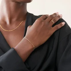 Margo Mirror Chain Bracelet/Anklet - Gold Vermeil