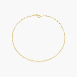 Margo Mirror Chain Bracelet/Anklet - Gold Plating