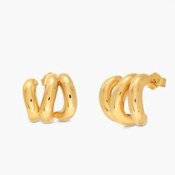 Medium Billow Earrings - Gold Vermeil