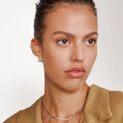 Medium Billow Earrings - Silver