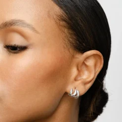 Medium Billow Earrings - Silver