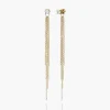 Mimosa Long Tassel Single Stud with 0.3 CT Diamond - 14k Solid Gold