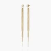 Mimosa Long Tassel Stud with 0.1 CT Diamond - Gold Vermeil