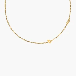 Mini Initial Choker Necklace - Gold Vermeil