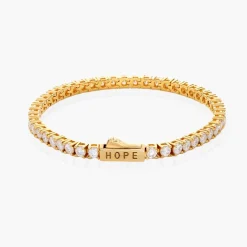 3mm Moissanite Tennis Bracelet - Gold Vermeil
