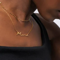 Mon Petit Name Necklace - Gold Plated