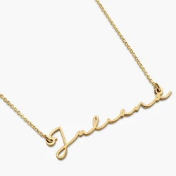 Mon Petit Name Necklace - 14K Solid Gold