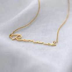 Mon Petit Name Necklace - Gold Vermeil