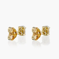 Oval Diamond Stud Earrings 0.6 CT - 14k Solid Gold
