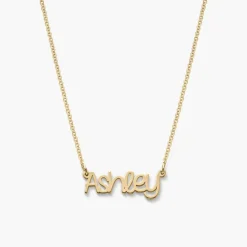 Pixie Name Necklace - Gold Plated