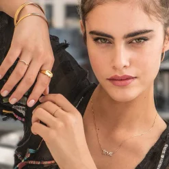 Pixie Name Necklace - 14K Solid Gold