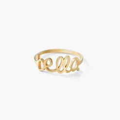 Pixie Name Ring - Vermeil